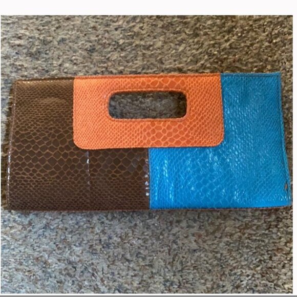 Charming Charlie color block clutch - Picture 1 of 6